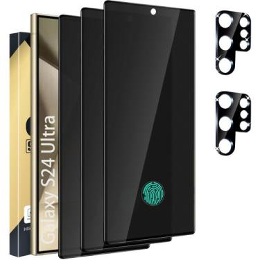 Imagem de Protetor de tela de privacidade+lente de câmera para Samsung S24 Ultra