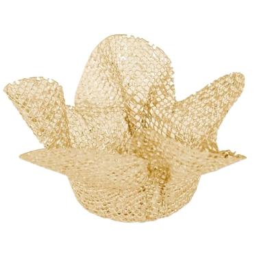 Imagem de Lindas embalagens de doces, 25 papéis de embrulho simples com flores únicas, biombos escoceses, casamentos, estreias, festas (COR DOURADA)