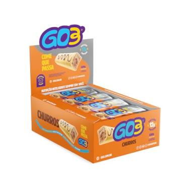 Imagem de BARRA PROTEICA GO3 50G - DISPLAY 12 UNIDADES - CHURROS - 50G