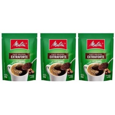 Imagem de Café Solúvel Melita Extraforte, 40g, Kit com 3 Sachês