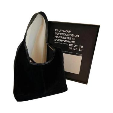 Imagem de Bolsa Tote Minimalista De Grande Capacidade Em Couro PU Bolsa De Ombro