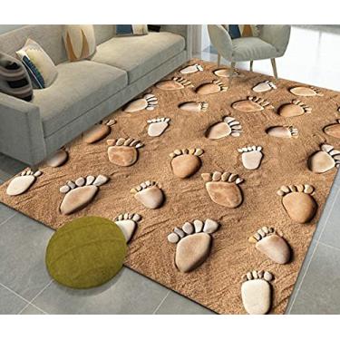 Imagem de Tapetes de área tridimensional 3D de paralelepípedos Tapete Sala de estar Quarto Lavável Tapete Antiderrapante C-180 * 280cm (Cor: A, Tamanho: 160 * 230cm)