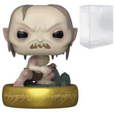 Imagem de POP Filmes: O Senhor dos Anéis – Boneco de vinil Gollum (Glow-in-The-Dark) Funko (incluído com caixa protetora compatível), multicolorido, 9,5 cm