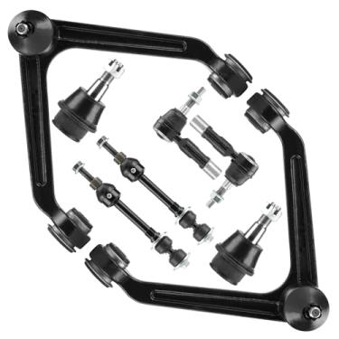 Imagem de Front Upper Control Arm w/Ball Joint for Dodge Ram 1500 2002-2005 RWD, Sway Bar End Link + Outer Tie Rod, Suspension Kit K7424 K7411 K7400 ES3538, 8Pcs