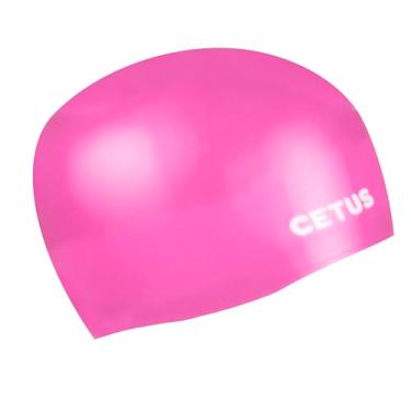 Imagem de Touca de Silicone para Natação Cetus - Rosa