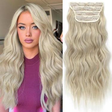 Imagem de Extensões de cabelo KookaStyle Synthetic Long Wavy 4 peças 50 cm
