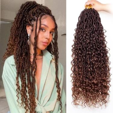 Imagem de Extensão de cabelo ZRQ Ombre Goddess Locs Crochet 24 polegadas, 8 paco