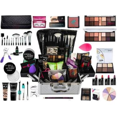 Imagem de Kit Maleta De Maquiagem Completa Pinceis e Paleta Ruby Rose - RubyS, C