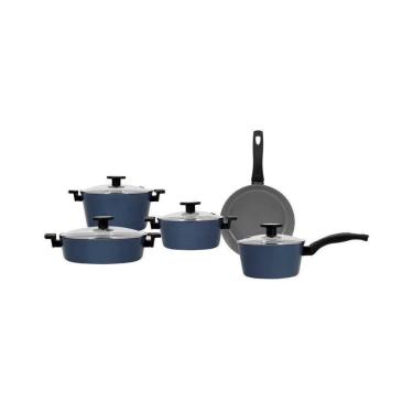 Imagem de Jogo De Panelas Neoflam Antiaderente Reverse 5 Pç Azul