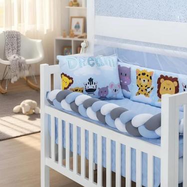 Imagem de Kit Berço 10 Peça Baby Dream Super Macio E Prático Para Bebê - De Luca