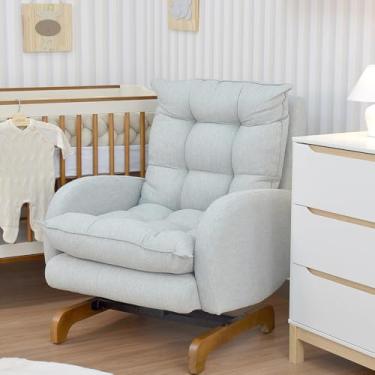 Imagem de Poltrona Amamentação Cláudia com Balanço Gariani Cinza