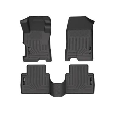 Imagem de Husky Liners | Série Weatherbeater | Forro de piso dianteiro e 2º assento - Preto | 98401 | Serve para Honda Accord 2008-2012, 4 portas, 3 peças