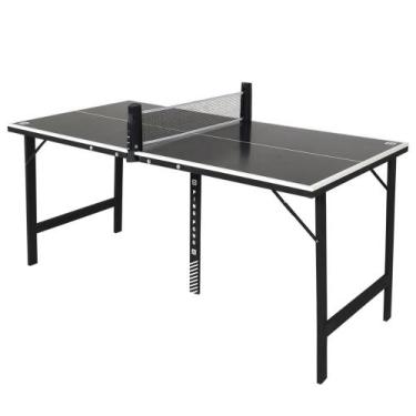 Imagem de Mini Mesa de Ping-Pong Full Black com Kit 1 Rede Retratil + 2 Raquetes