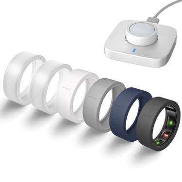 Imagem de Capas ultrafinas compatíveis com Oura Ring Gen 4/Oura Gen 3, capa protetora de anéis inteligentes de silicone elástico antiarranhões, acessórios para ULTRAHUMAN Ring Air/RingConn Gen 2 para mulheres e