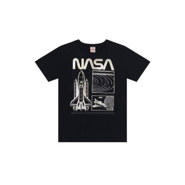 Imagem de Camiseta infantil menino da NASA em fóil Brandili