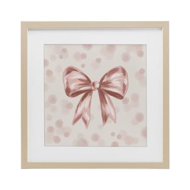 Imagem de Stupell Industries Impressão emoldurada Sweetest Bow on Dots Birch Under Glass, design por Kristen Dalpiaz, 40,6 x 40,6 cm