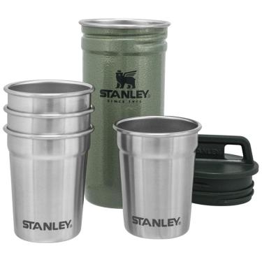 Imagem de Copos de Shot de 118 mL, Aço Inoxidável com Estojo para Viagem, 4 PCS, STANLEY 10 01705 033, Verde