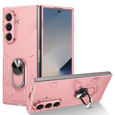 Imagem de Asuwish Capa de telefone para Samsung Galaxy Z Fold 7 com suporte de anel fino rígido híbrido protetor móvel suporte móvel resistente à prova de choque acessórios para celular ZFold Z7 G Fold7 7Z