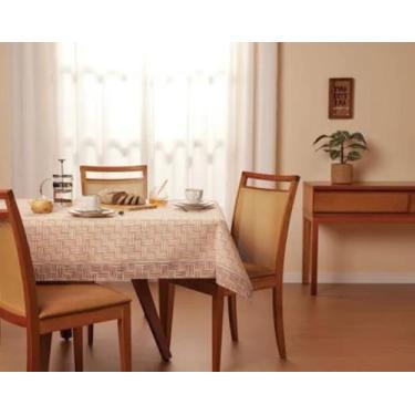 Imagem de Toalha de Mesa Retangular Estampada 6 Lugares Vime 140x210m Lepper