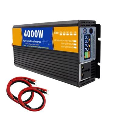 Imagem de Inversor de Onda Senoidal Pura 4000W 12V 24V 48V 60V 72V DC para 110V AC, Inversor de Energia para Caminhão, Casa, RV, Inversor Solar Off-Grid, 50HZ/60HZ,72v to 110v60hz