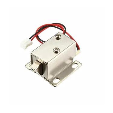 Imagem de 1 unidade DC 6V 1A 6 mm conjunto de trava solenoide eletromagnética lingueta para baixo fechadura de porta