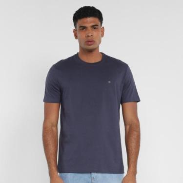 Imagem de Camiseta Calvin Klein Básica Meia Malha Masculina, Marinho, G