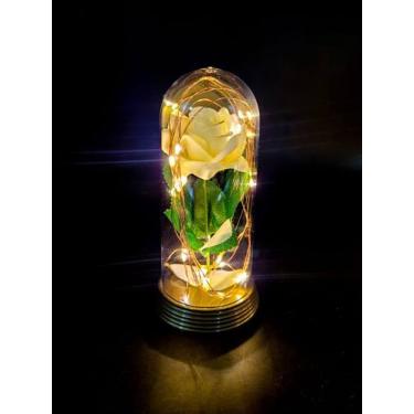 Imagem de Luminária A Rosa Encantada A Bela E A Fera O Pequeno Príncipe  Amor Li