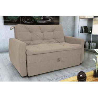 Imagem de Sofá Cama2 Lugares compacto Retratil Meg Matrix, SUEDE BEGE