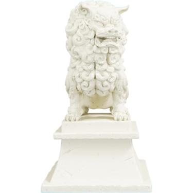Imagem de Estátua Komainu Cão Leão Japonês Proteção Casa (Cor Mármore Dourado)