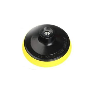 Imagem de Kit de limpeza de escova elétrica de perfuração para limpeza doméstica de piso de banheiro (10 mm, amarelo)