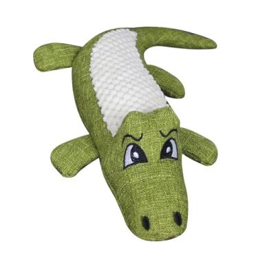 Imagem de Generic Brinquedos Enchidos do Filhote de Cachorro do Luxuoso, Dentes Interativos Bonitos que Móem Brinquedos Cão Luxuoso que Rangem a Resistência da Mordida Enchimento Algodão Pp para (Verde)