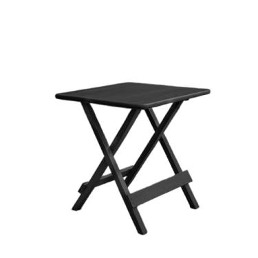 Imagem de Mesa 70x70 Dobrável Madeira Maciça Bar Restaurante(Preto)