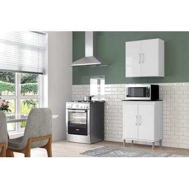 Imagem de Conjunto Armário 2 Portas + Balcão - JM3 Moveis