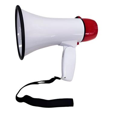Imagem de Megafone Recarregável Com Sirene Gravador Som Volume