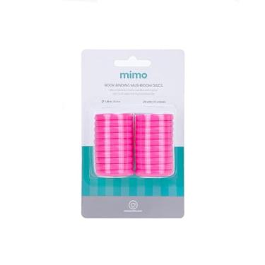 Imagem de Mimo Disco Cogumelo para Caderno Inteligente Rosa Candy - Grande - 35mm - 20 Unids - Ideal Para Personalizar Planners, Agendas, Cadernos de Anotações e Muito Mais - Até 180 Papéis de 75g/m²