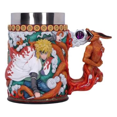 Imagem de Nemesis Now Naruto Minato Tankard 18 cm - Estátua de anime com detalhes da figura Kakashi, boneco Naruto colecionável em resina esculpida, interior de aço inoxidável, para fãs e colecionadores
