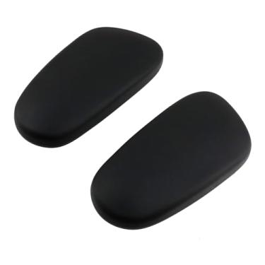 Imagem de Antrader Substituição do descanso de braço para cadeira de escritório, capa de apoio de braço de mesa, orifício de montagem universal de 10 cm, com parafusos e chave, preto, 2 peças