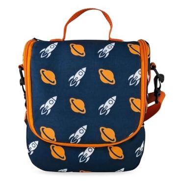 Imagem de Lancheira Térmica Infantil Foguete Alça Ajustável