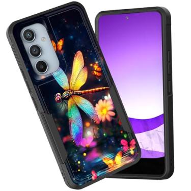 Imagem de CICPLKSE Capa protetora para Galaxy S25 FE, camada dupla, híbrida, à prova de choque, rígida, policarbonato macio, TPU (poliuretano termoplástico), capa protetora para Samsung Galaxy S25 FE de 6,7