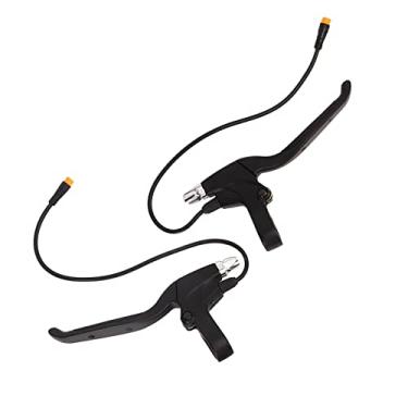 Imagem de Generic Alavanca de Freio de Bicicleta Elétrica, Alça de Liga de Alumínio, Vedação de Borracha Pintada, Aderência de Freio de Bicicleta Elétrica, Interface à Prova d'água para Reparo