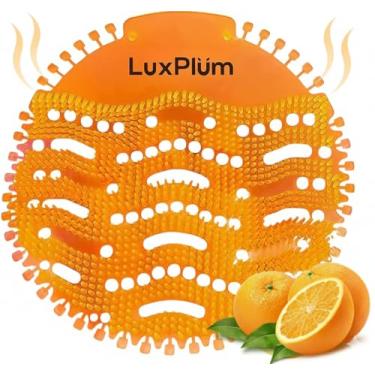 Imagem de Desodorizador para urinol Screens – Pacote com 10 bolos para urinol com aromas de óleo essencial de limão e laranja - Serve para mictórios úmidos e secos - Tapetes redutores de respingos com