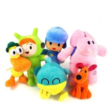 Imagem de Kit de brinquedos de pelúcia Pocoyo Dolls Original, 6 unidades com Ell