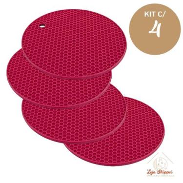 Imagem de Kit descanso de panela redondo - wincy, Kit com 4