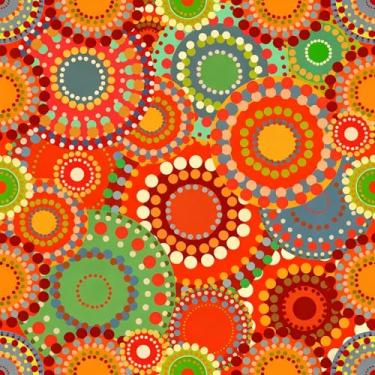 Imagem de Uooar Papel de parede Boho Peel and Stick 43.9 cm x 998.2 cm retrô anéis coloridos papel de contato para armários autoadesivo removível geométrico impermeável papel de parede para quarto e banheiro