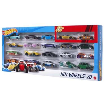 Imagem de Kit com 20 carrinhos hot wheels sortido - mattel h7045