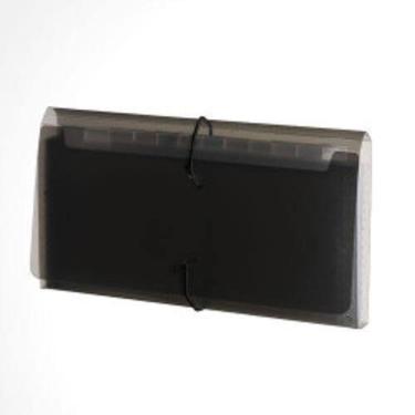 Imagem de Pasta Plascony Sanfonada Cheque 12 Divisórias Fume Line