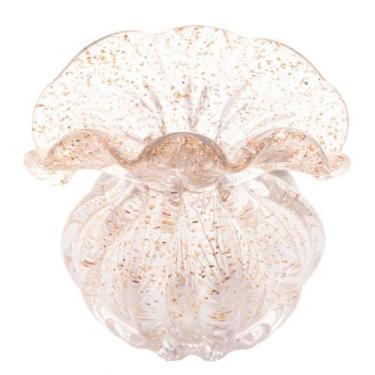 Imagem de Vaso De Vidro Italy Dourado 15,5 X 16 Cm Lyor