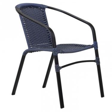 Imagem de Cadeira Floripa Em Alumínio Com Pintura Eletrostática área Azul Dark
