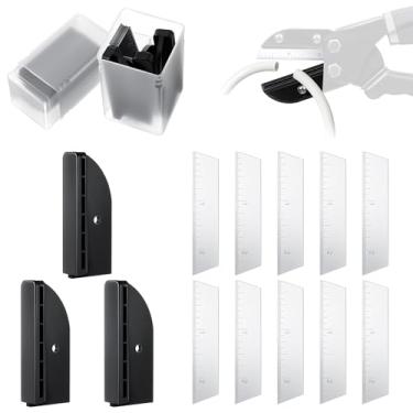 Imagem de Feekoon Substituição de 6 cm (10) lâminas e (3) bigornas e (2) caixas de armazenamento, ferramenta de corte compatível com Craftsman Ronan Handi-Cut 301/330/37310/37300/37250