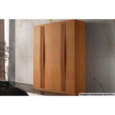Imagem de Guarda Roupa 4 Portas E 2 Gavetas Grécia Naturale - Rufato